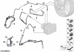 34326853543 - Brakes: Pipeline with Pressure Hose for BMW Image