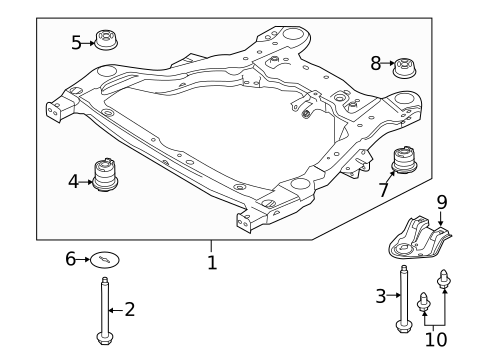 Crossmembers & Components for 2013 Ford Explorer #0