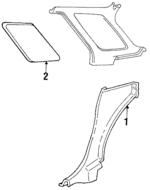 F366AA3 - Body: Lower Quarter Trim for Dodge: Diplomat Image