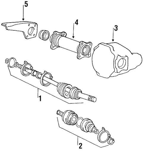 Carrier & Front Axles for 1989 Dodge Raider #0