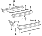 5215932140 - : Cover, Rear Bumper for Toyota: Camry Image