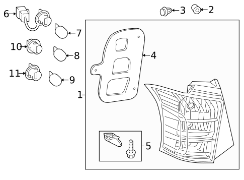 Tail Lamps for 2015 Scion iQ #0