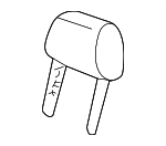 8D0881921P41N - Body: Headrest Cover for Audi: A4, A4 Quattro, S4 Image