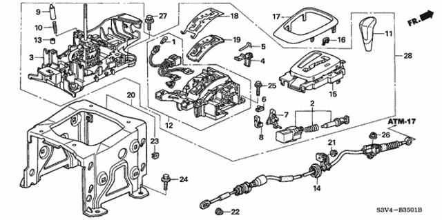 Select Lever (2) for 2005 Acura MDX #0