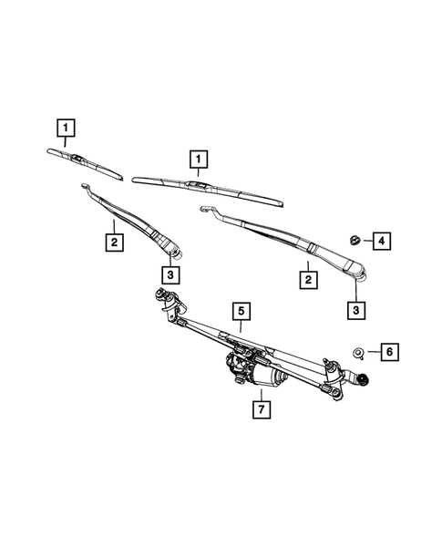 Wiper and Washer System for 2014 Jeep Grand Cherokee #2