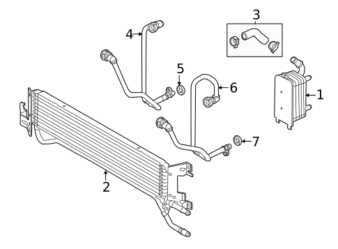 Trans Oil Cooler for 2012 Land Rover Range Rover Evoque #1