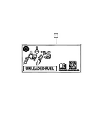 55362953AD - Labels: Fuel Label for Mopar Image