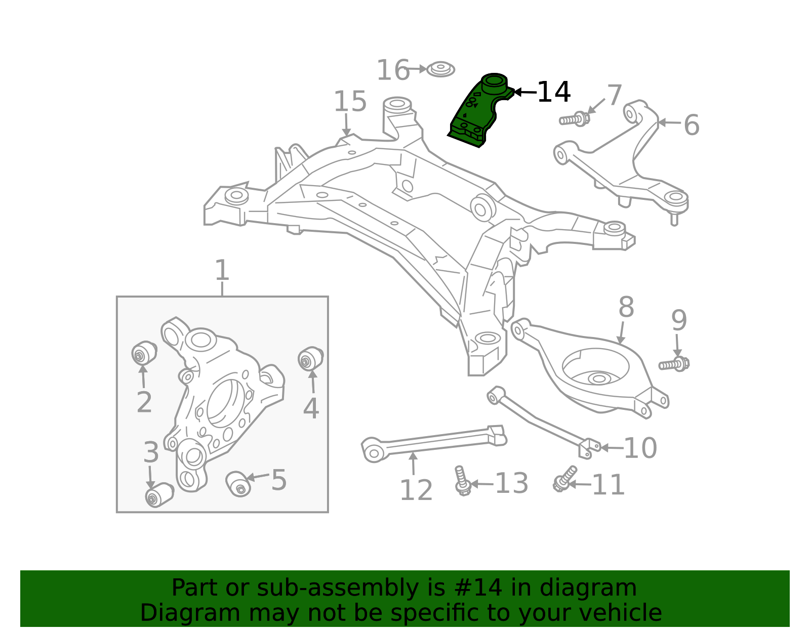 2003-2009 Nissan 350Z Suspension Cross-Member Reinforcement 55451-CD001 ...