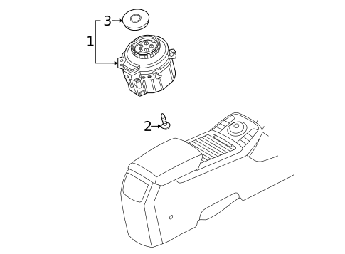 Center Console for 2019 Kia Niro EV #1