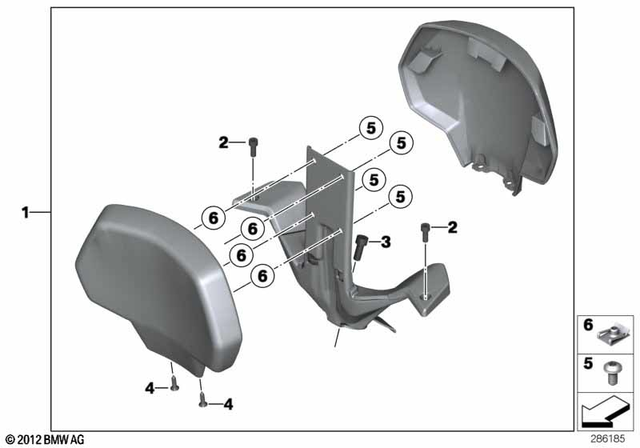 51127070202 - Ergonomics &amp; Comfort: C-Clip Nut - M6-zns3 for BMW-Motorrad Image