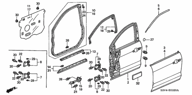 Front Door Panels for 2006 Acura MDX #0