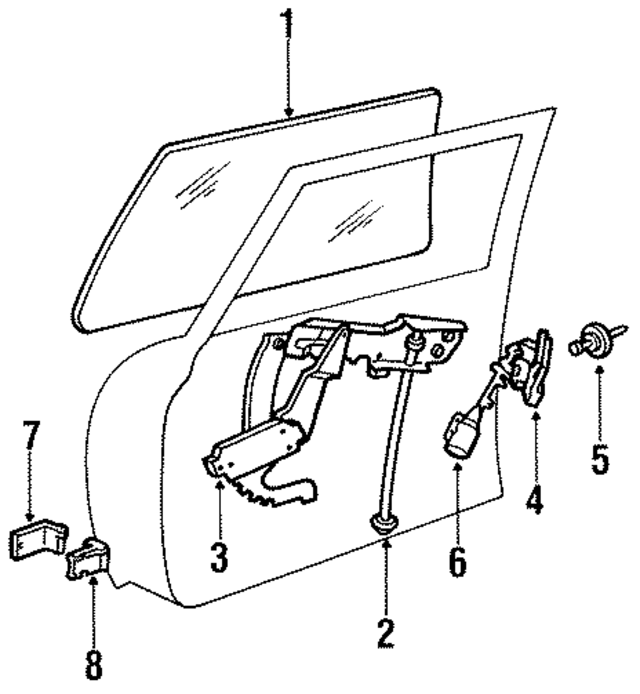 4280569 - Body: Glass for Mopar Image