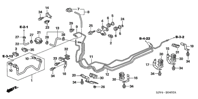 Fuel Pipe (3) for 2006 Acura MDX #0