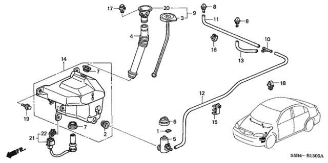 Windshield Washer for 2005 Honda Civic #0