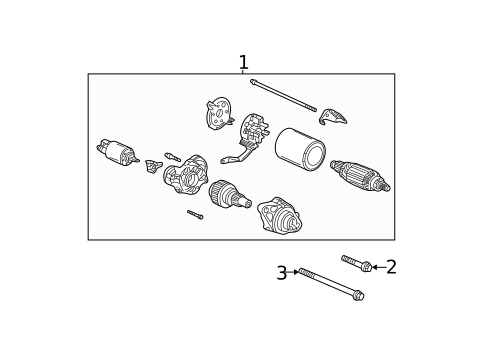 Starter for 2000 Acura TL #1