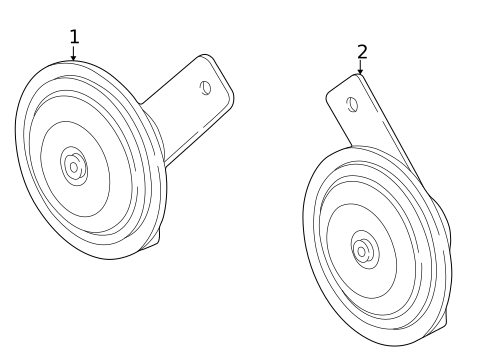 Horn for 1997 Honda CR-V #0