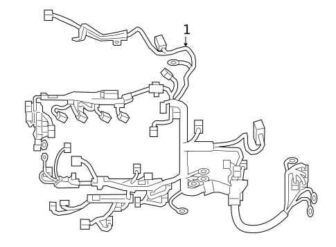 Wiring Harness for 2020 Toyota Camry #1