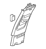 26215960 - : Jet Black Passenger Side Center Pillar Upper Trim Panel for Buick: LaCrosse Image