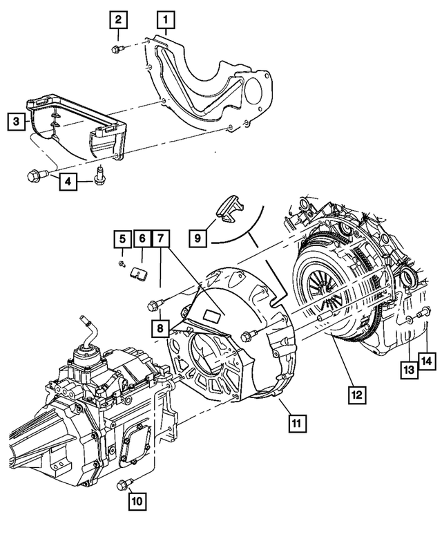 154596 - Clutch: Tapping Hex Flange Head Screw, Mounting for Mopar Image