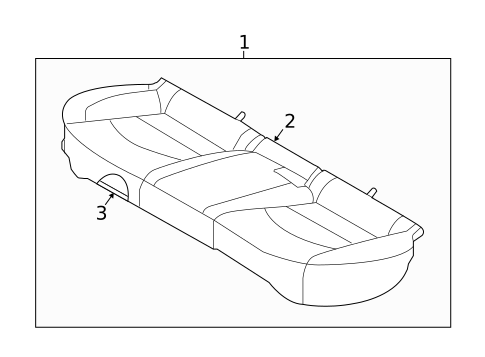 Rear Seat Components for 2018 Hyundai Elantra GT #2