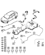 6106024AA - Electrical: Hex Flange Nut for Mopar Image