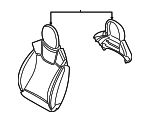 52107306990 - Body: Seat Back Pad for Mini: Cooper Image