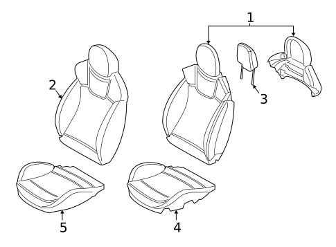 Passenger Seat Components for 2014 Mini Cooper #2