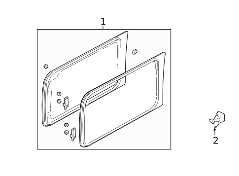 Glass & Hardware for 2015 Ford Expedition #0