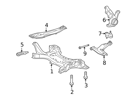 Suspension Components for 2009 Toyota Matrix #1