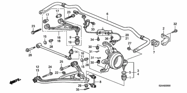 Rear Lower Arm for 2008 Honda S2000 #0