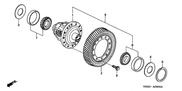 Differential for 2002 Acura CL #0