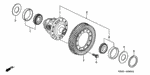 91124PGH305 - Transmission - Automatic: Bearing, Taper (45X81X16) for Acura: CL, MDX, TL Image