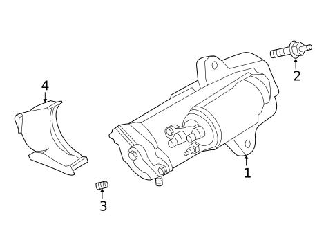Starter for 2024 Ford Escape #0