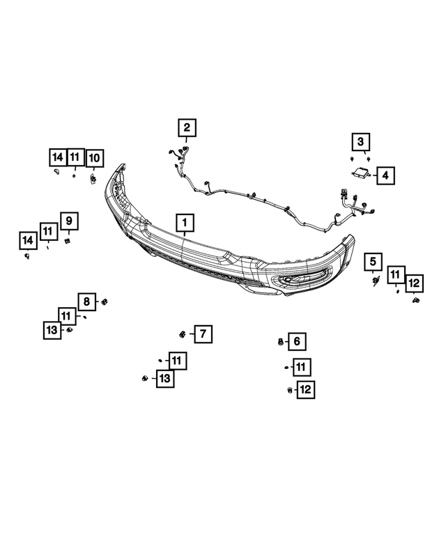 68377138AC - Electrical: Front Fascia Wiring for Mopar Image image