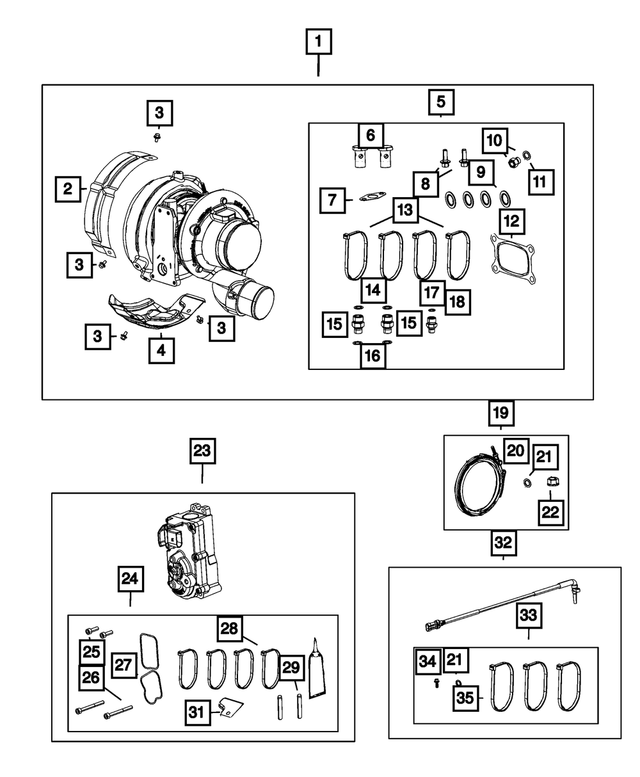 R8444771AB - Engine: Turbocharger, Remanufactured for Mopar Image