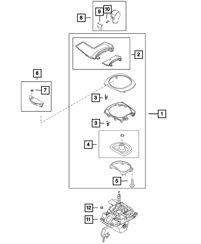 68313665AA - TB-65SN; 6-Speed; Automatic Transmission: Retaining Clip for Mopar Image