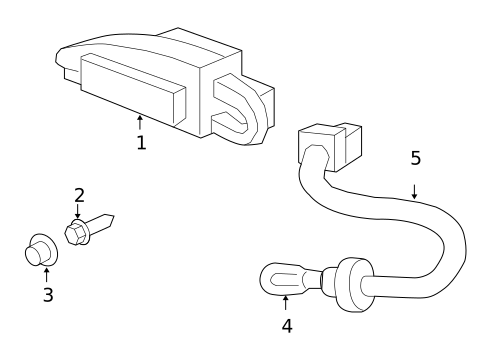 High Mounted Stop Lamp for 2011 Acura RDX #0