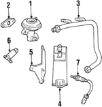 XF2Z9D475BA - Emission System: Egr Valve for Ford: Windstar Image