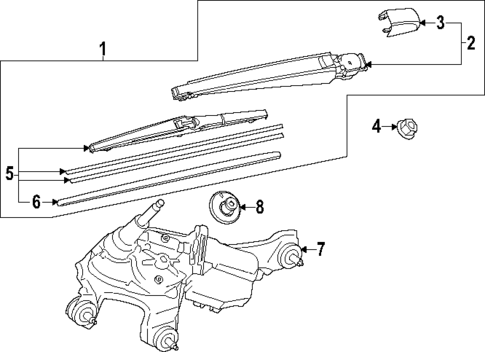 Wiper & Washer Components for 2025 Lexus TX500h #1