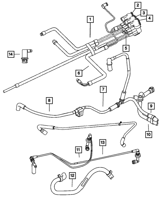 4458158 - Engine 2.4L Four Cylinder (Turbo): Vacuum Solenoid Filter for Mopar Image