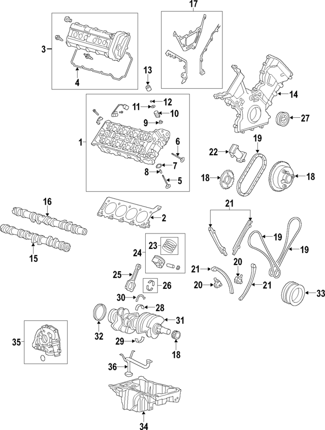 LR009445 - : Engine Camshaft for Land-Rover Image