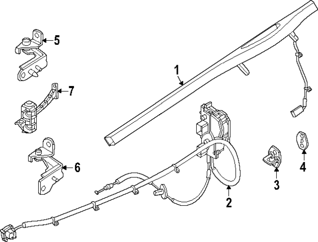 R2TZ5822405AB - : Handle Assembly Door Outer for Lincoln: Nautilus Image