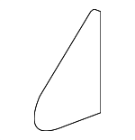 6749530110 - Body: Corner Molding for Lexus: GS F, GS Turbo, GS200t, GS300, GS350, GS450h Image