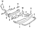 12530410 - Body: Bumper Cover for Oldsmobile: Cutlass Supreme Image