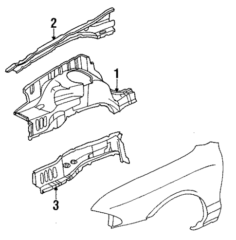Structural Components & Rails for 1998 Mercury Mystique #0