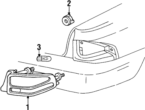Tail Lamps for 2000 Chrysler Sebring #0