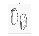4M8698151D - Brakes: Brake Pads for Audi Image