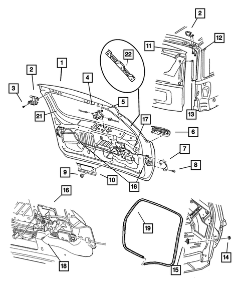 Liftgate Panel for 2001 Jeep Grand Cherokee #0