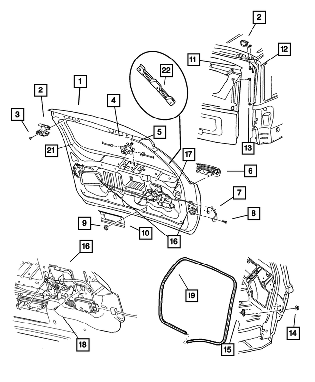 5GD47XGRAC - : Liftgate Handle for Mopar Image