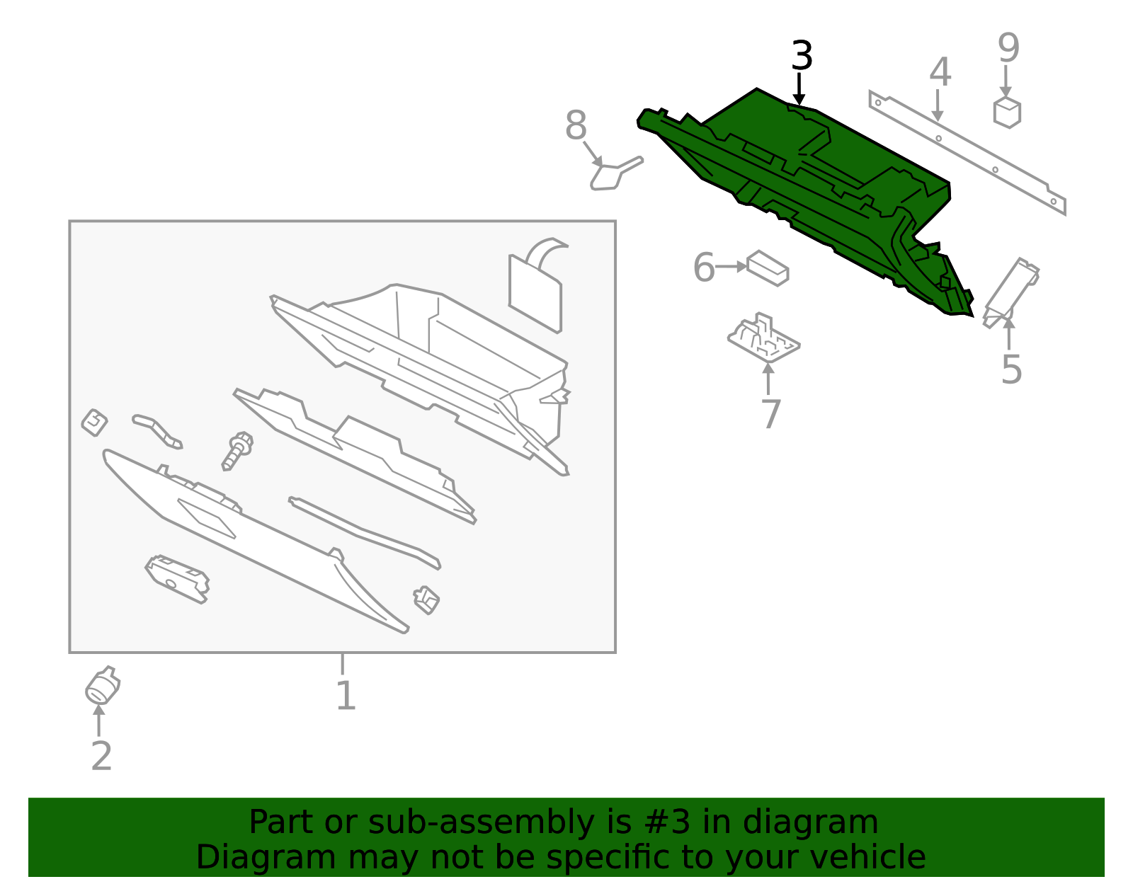 2012-2014 Subaru Trim Panel 66055FJ030WJ | Subaru Online Parts
